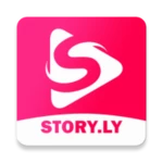 story.ly: video status maker android application logo